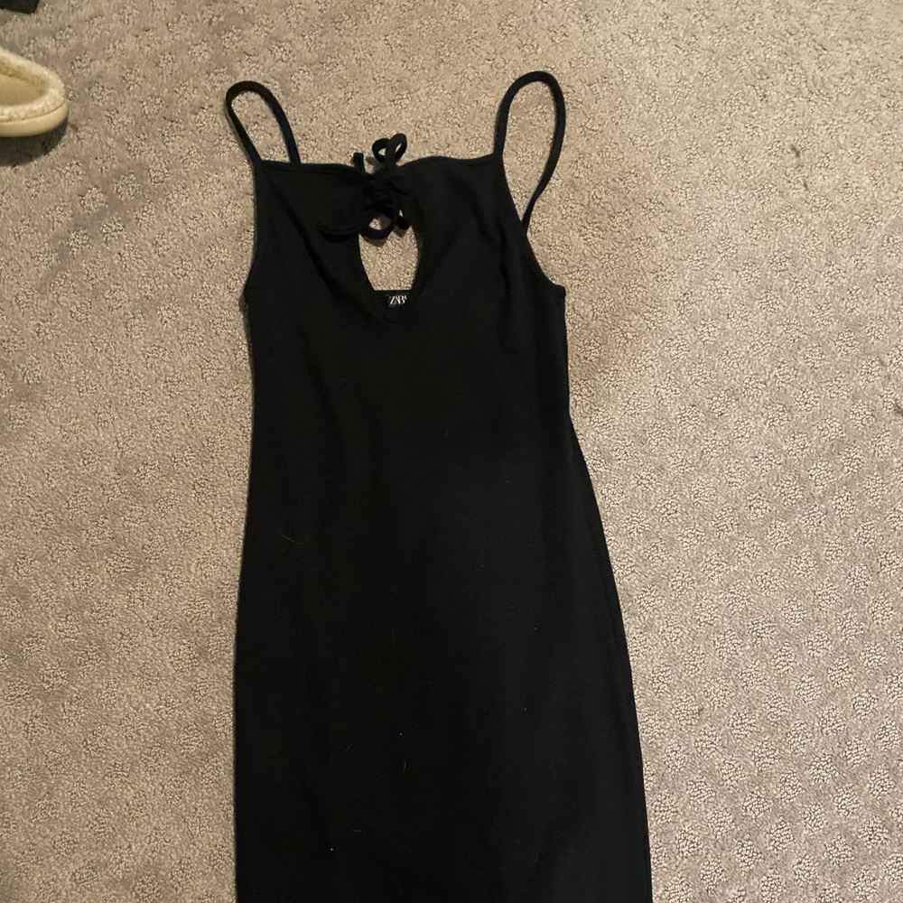 Zara black mini dress